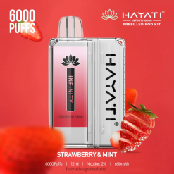 Hayati Amazon Ireland | Hayati Infinity 6000 Pod Kits Strawberry & Mint FD082160