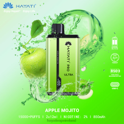 Hayati Amazon Ireland | Hayati Pro Ultra Disposable 15000 Puffs Apple Mojito FD082200