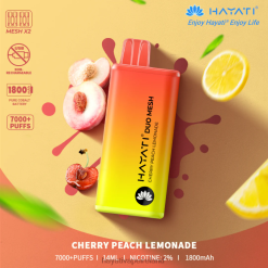 Hayati Flavours Ireland | Hayati Duo Mesh Disposable Cherry Peach Lemonade FD082168