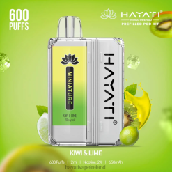 Hayati Flavours Ireland | Hayati Miniature 600 Pod Kits Kiwi & Lime FD08238