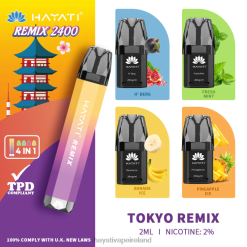 Hayati Flavours Ireland | Hayati Remix Prefilled Pod System 2400 Puffs Tokyo Remix FD08258