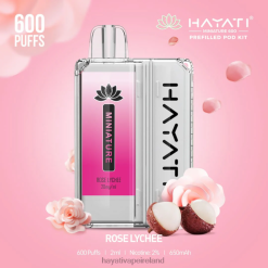 Hayati Vape Flavours | Hayati Miniature 600 Pod Kits Rose Lychee FD08244