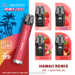 Hayati Vape Flavours | Hayati Remix Prefilled Pod System 2400 Puffs Hawaii Remix FD08254