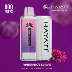 Hayati Vape Ireland | Hayati Miniature 600 Pod Kits Pomegranate & Grape FD08242