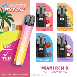 Hayati Vape Price | Hayati Remix Prefilled Pod System 2400 Puffs Miami Remix FD08256