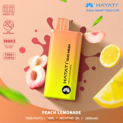 Hayati Vape Review | Hayati Duo Mesh Disposable Peach Lemonade FD082175