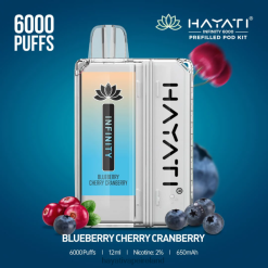 Hayati Vape Review | Hayati Infinity 6000 Pod Kits Blueberry Cherry Cranberry FD082145