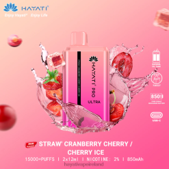 Hayati Vape Review | Hayati Pro Ultra Disposable 15000 Puffs Strawberry Cranberry Cherry-Cherry Ice FD082225