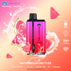 Hayati Vape Review | Hayati Pro Ultra Disposable 15000 Puffs Watermelon skittles FD082215