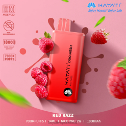 Hayati Vape Shop | Hayati Duo Mesh Disposable Red Razz FD082179