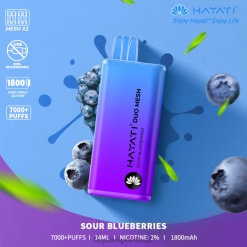 Hayati Vape Shop | Hayati Duo Mesh Disposable Sour Blueberries FD082189