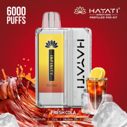 Hayati Vape Shop | Hayati Infinity 6000 Pod Kits Fresh Cola FD082149