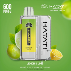 Hayati Vape Shop | Hayati Miniature 600 Pod Kits Lemon & Lime FD08239