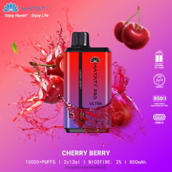 Hayati Vape Shop | Hayati Pro Ultra Disposable 15000 Puffs Cherry berry FD082199
